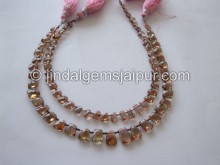 Pink Andalusite Faceted Tie Beads